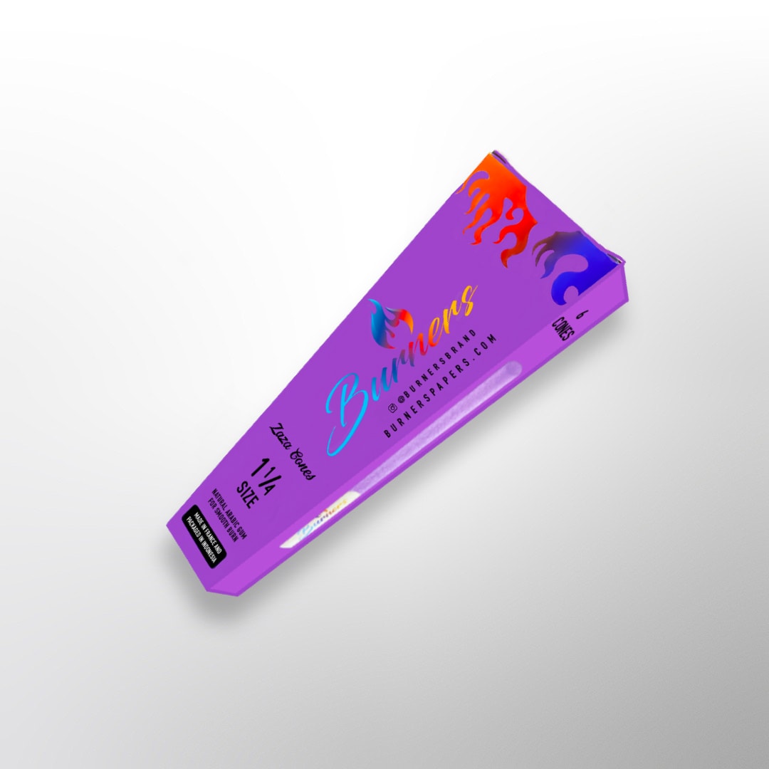 Burner Brand Zaza Purple Cone Sleeve Of 30 SERVD Distribution